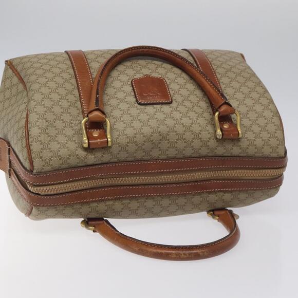 CELINE Macadam Canvas Boston Bag Beige - Picture 6 of 13